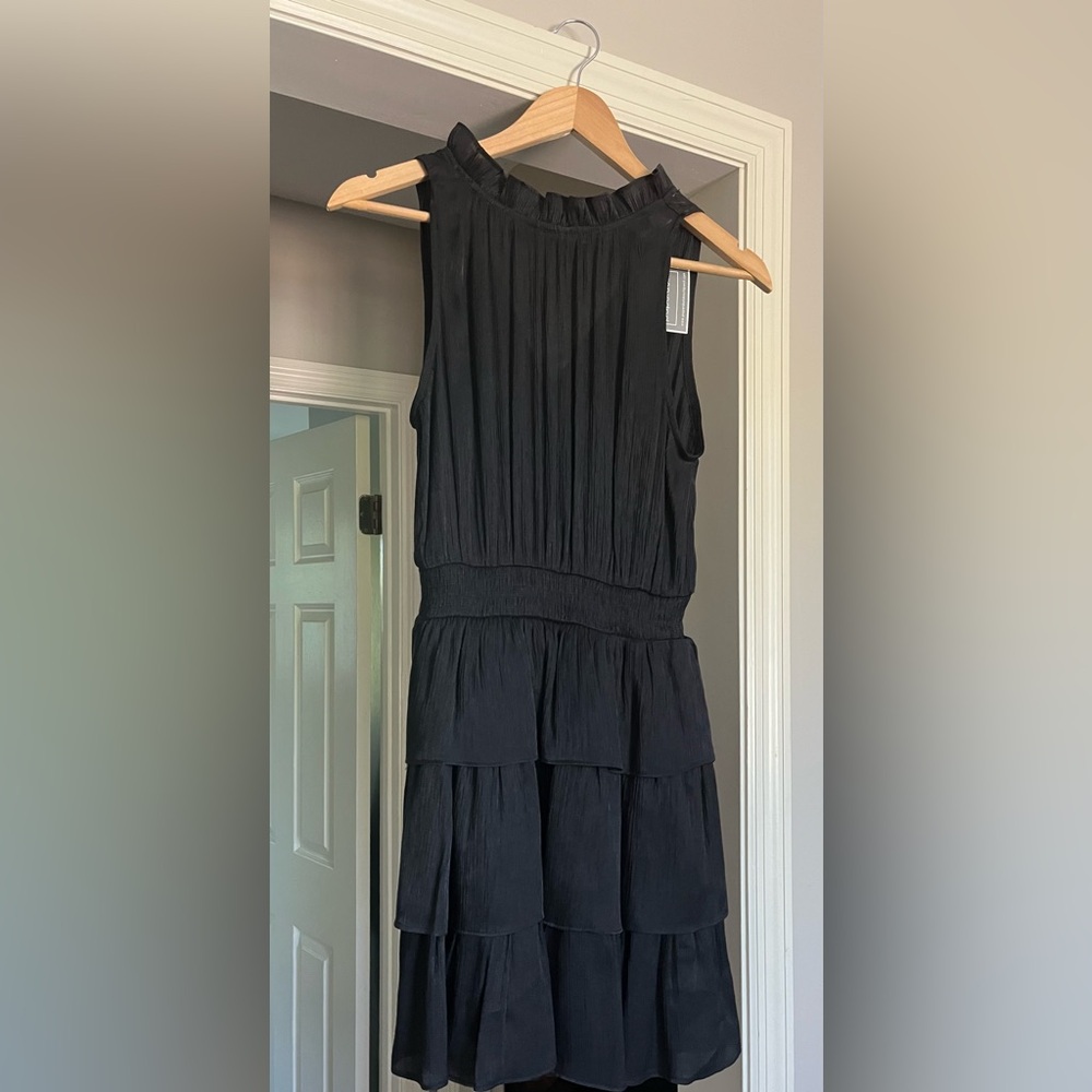 Black Ruffle Dress.  Size Small.  New with tags. Bought from boutique.